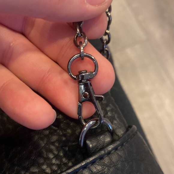 NWOT Moda Luxe black fold over crossbody purse - Picture 5 of 7